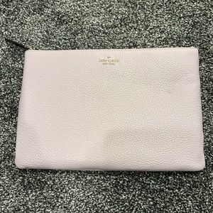 Kate Spade light pink leather Clutch NWT